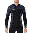 thumbnail image 1 of Vela de buceo 1.5mm Tops Tops de neopreno Mantenga en caliente Wetsuits Cálido Chaqueta de buceo Scuba Buceo Traje de canoa Surf para aeróbicos de agua Snorkeling Gray XL kenally OD003291-04, 1 of 7