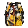thumbnail image 4 of Goofa The Nightmare Before Christmas Pattern Casual Backpack for School & Travel – Lightweight Ergonomic Backpack with Laptop Compartment, Multiple Pockets-One Size, 4 of 5