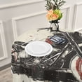 thumbnail image 6 of BZSMCE Round Tablecloth Route 66 Motorcycle Pattern Tableclothes, 6 of 8