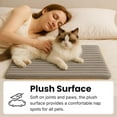 thumbnail image 2 of Cozy Self-Heating Pet Pad, Self-Warming Pet Mat for Dogs & Cats, Lightweight Portable Winter Warm Sleeping Pad for Indoor Pets (White, X-Large:up to 90 lbs), 2 of 7