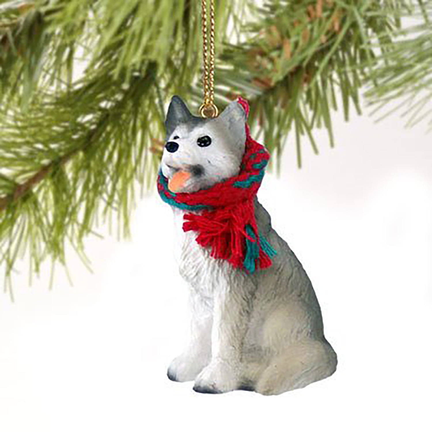 Conversation Concepts Siberian Husky Red and White with Blue Eyes Ornament 
