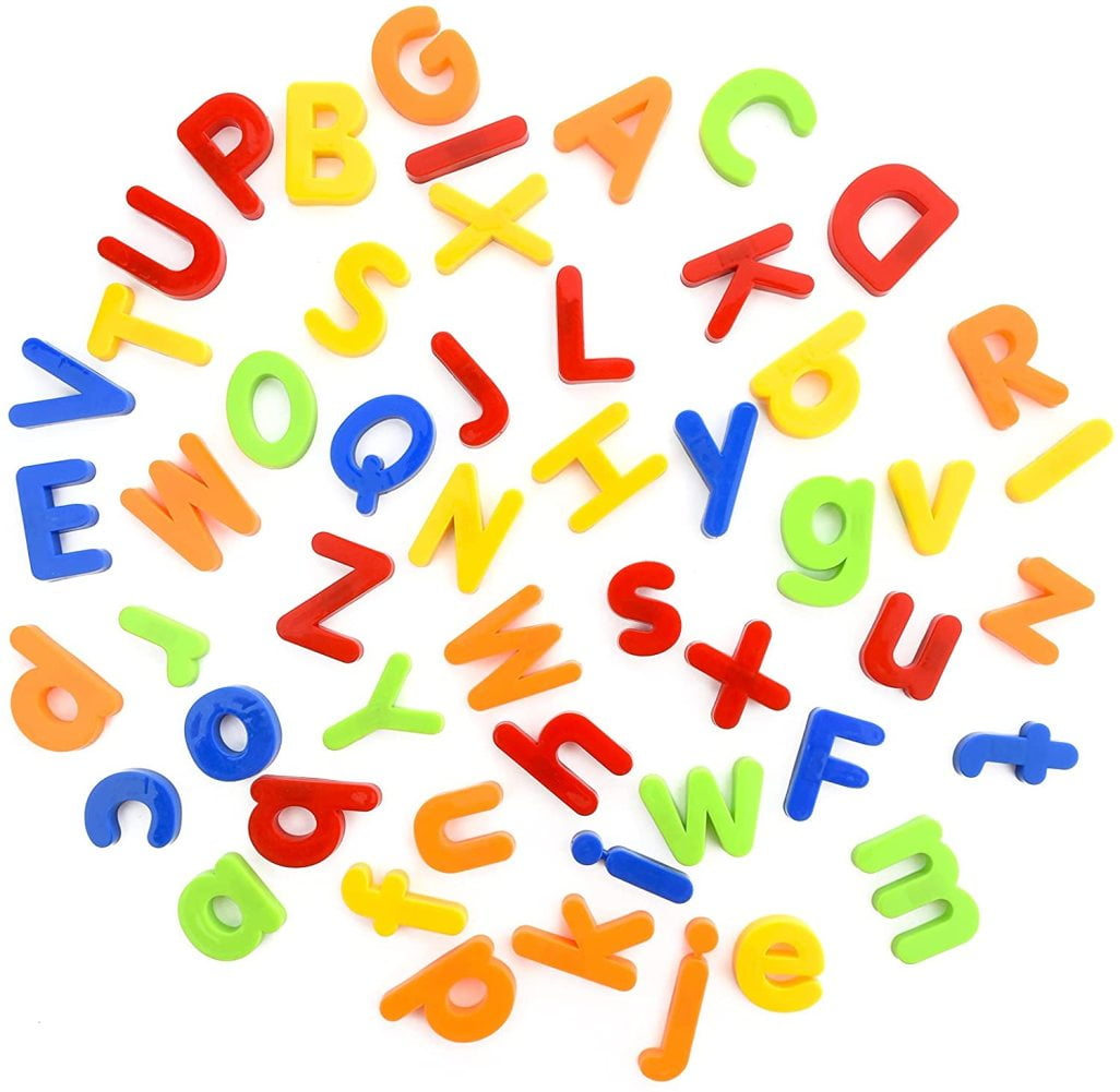 "MilcTabe 52PCS Letters Colorful Uppercase and Lowercase