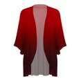 thumbnail image 4 of Edvintorg Womens Cardigans Lightweight Gradient 3/4 Sleeve Open Front Casual Chiffon Cardigan Clothes for Women S-2XL Multicolor, 4 of 6