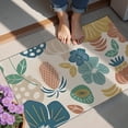 thumbnail image 4 of Beige Pioneer Flower and Leaf Pattern Door Rugs,Washable Non Slip Door Mats Indoor,Decorative Door Mats,Entry Mat Indoor for Entrance,Bedroom,Kitchen,Bathroom,20"x32", 4 of 6
