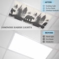 thumbnail image 4 of Black Bear Fluorescent Light Covers, Farmhouse Forest Animals Vintage Magnetic Light Covers for Ceiling Lights, Fluorescent Ceiling Shade Filters for Classroom Bedroom Office 4x2Ft x 1PCS, 4 of 8