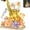 Saxophone Flower, variant on SKQIT Mini Violin Building Blocks Sets Flower - 950+PCS Musical Instrument Micro Building Bricks Kit Floral Toy - Creative Ideals, Collectible Architecture Decoration, Birthday Gift