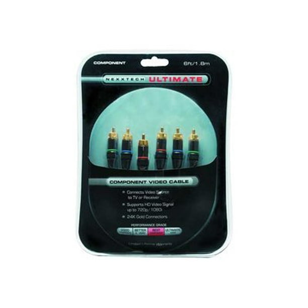Nexxtech Ultimate Component Video Cable 6 ft/1.8m