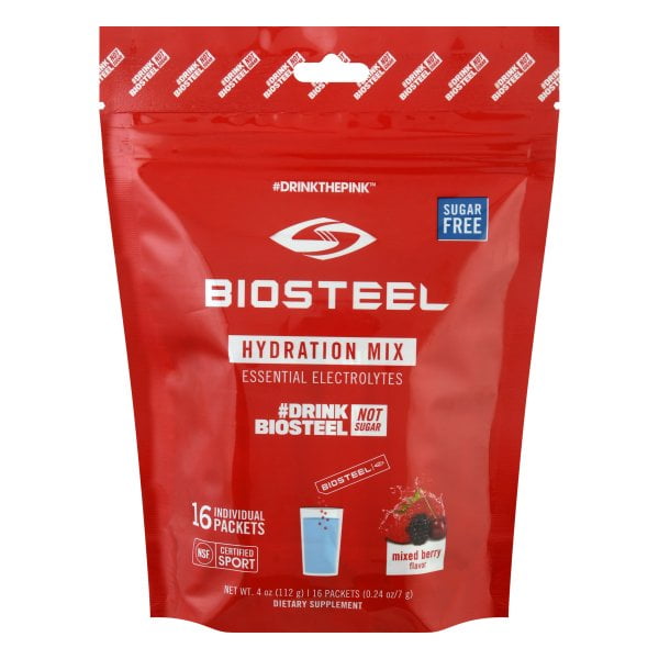 BioSteel Sugar Free Mixed Berry Flavor Hydration Mix Dietary Supplement