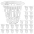 thumbnail image 1 of Cestas de red de red hidropónica de 50 piezas para tazas de red de malla ranurada hidroponía ollas de plástico reutilizables, 1 of 4