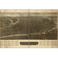 thumbnail image 1 of 24"x36" Gallery Poster, Aero view map of Atlantic City, New Jersey 1910, 1 of 1