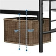 thumbnail image 5 of Twin/Full/Queen Metal Bed Frame Mattress Foundation Criss-Cross Design Headboard, 5 of 10