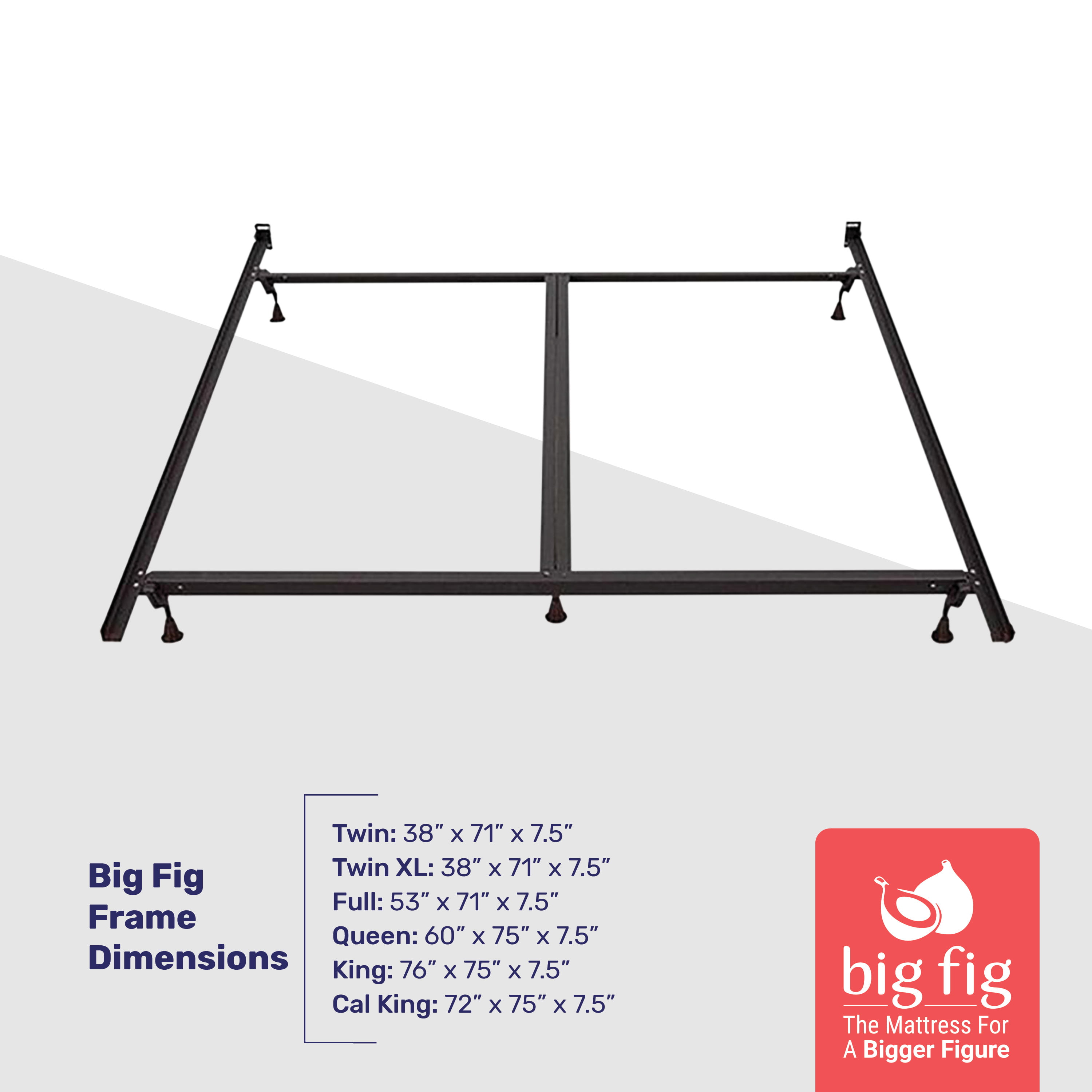 Big Fig Matress Heavy Duty Steel Bed, Big Fig Bed Frame