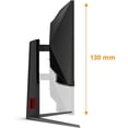 thumbnail image 4 of Restored AOC 34" CU34G4 Curved Gaming Monitor, FHD 1440P, 180Hz, G-Sync Compatible, 1ms Response, Black (Refurbished), 4 of 6