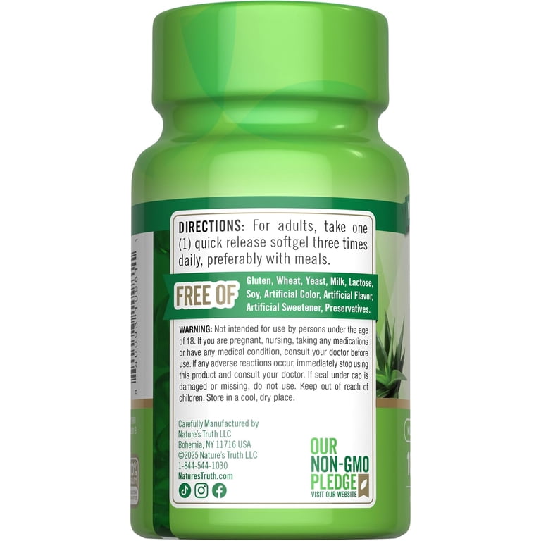 Nature's Truth Aloe Vera | 100 Softgels