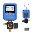 thumbnail image 1 of WISSCOOL Digital Gauges HVAC, R12,R22,R134A,R410,R502,R1234y Vacuum Pressure Manifold Gauge Set with LCD Sight Glass 22 Refrigerants Leak Detection Single Test Gauge, 1 of 7