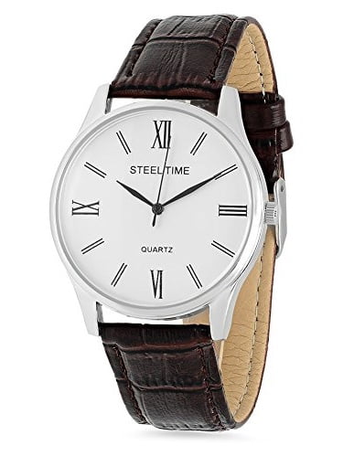silver toned watch