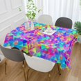 thumbnail image 2 of Yayeee Tablecloths 60" x 120" Rectangle Wrinkle Resistant Party Table Cover, Vibrant Geometric Pattern, 2 of 8
