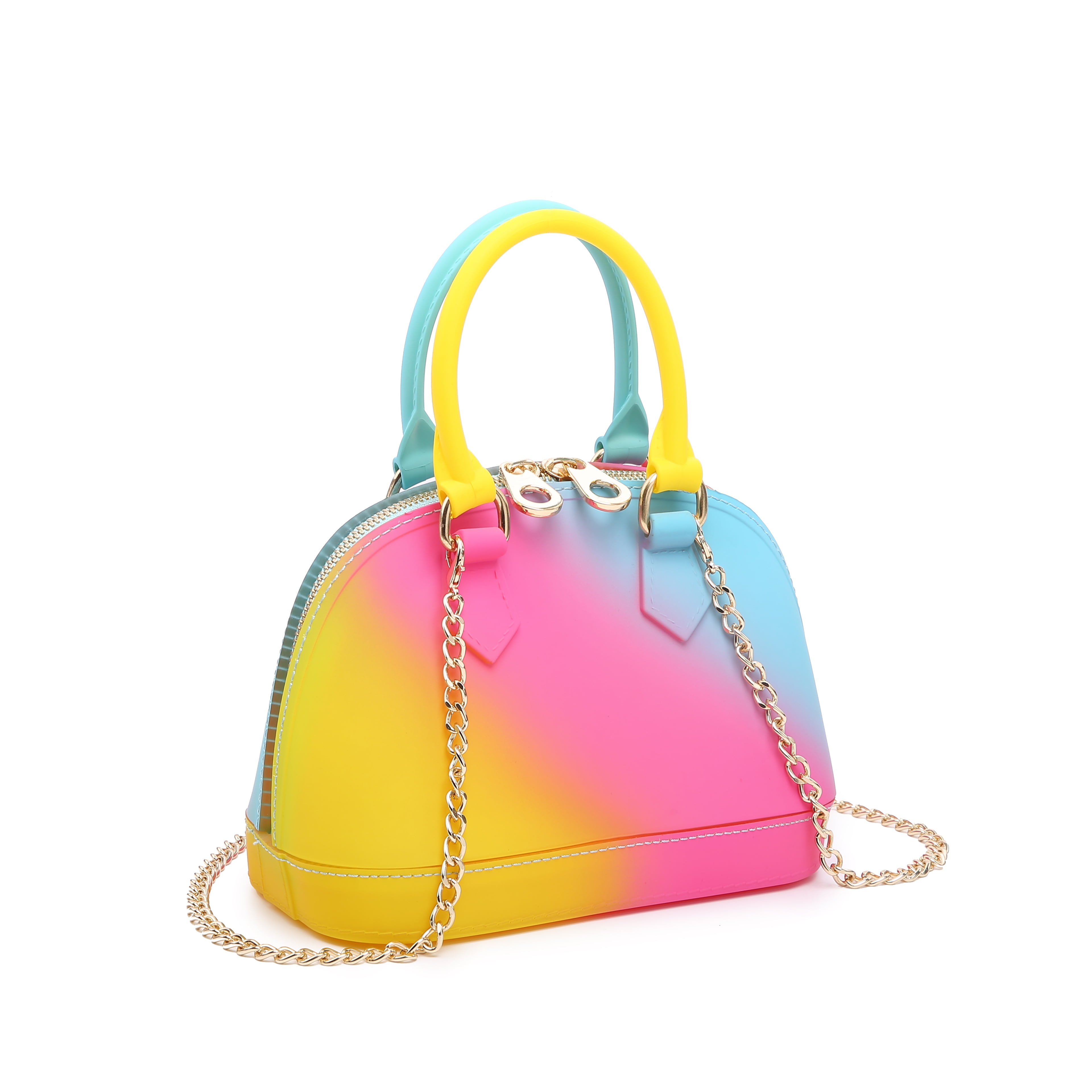 rainbow jelly purse