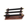thumbnail image 4 of Segolike Rings Display Stand Jewelry Storage Rack Multi Tiers with Wooden Base Suede Holder Jewelry Organizer Rings Holder for Desktop , Black 22x10.5x9.5cm, 4 of 8