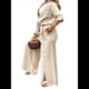 thumbnail image 3 of Camisa de Playa de Larga para Mujer, Blusa, Traje de Baño, Cuello Abotonado Albaricoque XXXL, 3 of 9