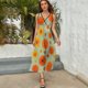 thumbnail image 5 of Vestido De Noche De Lujo Sin Mangas Para Mujer, Floral Vestido De Fiesta, 5 of 5