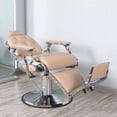 thumbnail image 3 of Leather Hairdresser Vintage Barber Chair Esthetician Beauty Cosmetic Lounge Spa Armchairs Pedicure Professional Stuhl Furniture My Lux Decor Round, 3 of 16