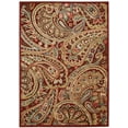 thumbnail image 2 of Nourison Graphic Illusions 2'3" x 3'9" Red Paisley Indoor Rug, 2 of 5