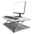 thumbnail image 4 of Small Silver Adjustable Standing Desk Converter, 4 of 7