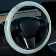 thumbnail image 2 of Sea Mew 14.5 Inch Printing PVC Leather Car Wheel Cover Steering Wheel Cover Auto Accessories, 2 of 6