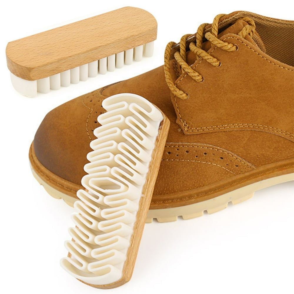 2Pcs Suede Brush Premium Suede Nubuck Brush Natural Rubber Suede