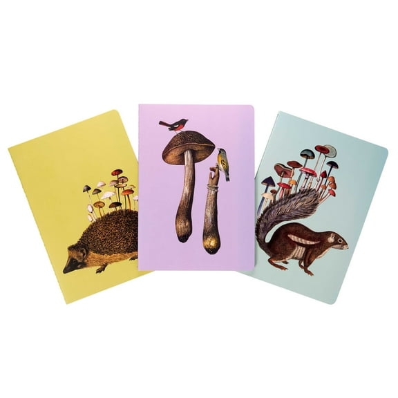 Fantastic Fungi: Art of Nature: Fungi Sewn Notebook Collection (Set of 3) : (Gifts for Mushroom Enthusiasts and Nature Lovers, Nature Journal, Journals for Hikers) (Paperback)