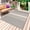 Beige, variant on Beige Striped Outdoor Rug 5x8 Ft - Reversible Patio Rug Outdoor Camping Rugs, Midnight Blue Geometric Simple Retro Washable Indoor Outdoor Area Rugs, Non-Slip Outdoor Carpet Runner for Deck/Porch