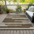 thumbnail image 6 of Addison Rugs Chantille Indoor/Outdoor Transitional Stripes Brown Washable Rectangle Rug, 5' x 7'6", 6 of 6