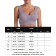 thumbnail image 2 of Conjunto de lencería Sujetador de belleza para mujer, sujetador de ejercicio de una pieza, uso diario femenino (gris L) Kuymtek Gris T L para Mujer, 2 of 5
