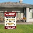 thumbnail image 3 of Joocar Warning Our Dogs Have No Respect For Personal Space Enter At Your Own Risk Linen Garden Flag For Spring Summer Home Outdoor Garden Yard Door Decor 12x18 Inch, 3 of 5