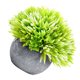 thumbnail image 4 of Planta de bola en maceta artificial Mesa para el hogar Escritorio Decoración de planta falsa Hierba de bola de plástico con maceta de papel, Verde claro Scienceny HA6791-05B, 4 of 6