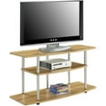 thumbnail image 6 of Convenience Concepts Designs2Go No Tools 3 Tier Wide TV Stand for TVs up to 46", Light Oak, 6 of 6