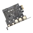 thumbnail image 4 of PCIE To USB 3.0 Expansion Card, Stability PCIE 1X To USB Expansion Card 3xUSB3.0 For Desktop, 4 of 8
