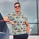 thumbnail image 4 of Balery Transport Train Camisa Polo de Hombre con Estampado, de Manga Corta y Tejido Medio, Camisa Tipo Golf Polo-Small, 4 of 6