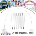thumbnail image 4 of PMU Balloon Arch - Frame for Graduations, Weddings, Anniversaries, and Birthday Party Decorations - Perfect for Kids’ Schools and Colleges- White Pkg/6, 4 of 7