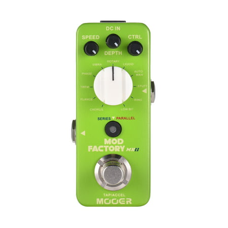 MOOER MOD FACTORY MKII Multi Modulation Effect Pedal 11 Modulation Effects Tap Tempo True Bypass Full Metal