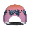 thumbnail image 6 of Naloa Original Classic Low Profile Hat Men Women Baseball Cap Dad Hat Adjustable Unconstructed Beach with Palm Trees Print Cap, 6 of 9