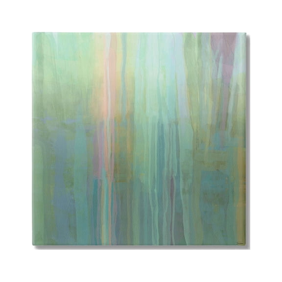 Stupell Industries Green Streaked Modern Brushed Lines Painting Gallery Wrapped Canvas Print Wall Art, Design by Michael Tienhaara