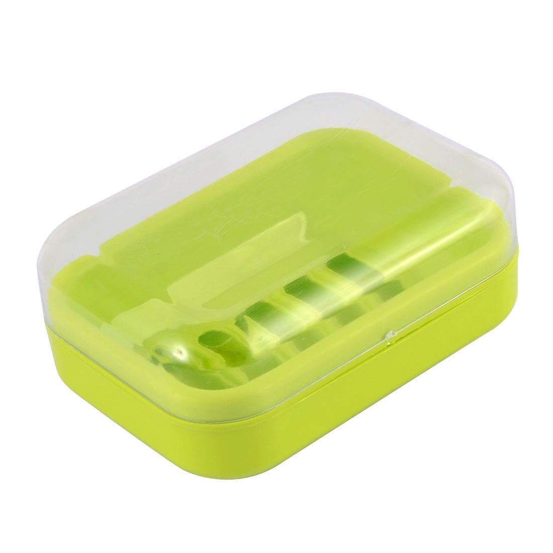 Unique Bargains Bathroom Shower Soap Washing Container Box Holder w Lid