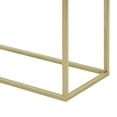 thumbnail image 2 of Manor Park Modern Minimalist Rectangle Entryway Table, Glass/Gold, 2 of 7