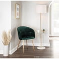 thumbnail image 5 of LumiSource Lindsey Contemporary Chair in Gold Metal and Green Velvet, 5 of 11