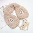 thumbnail image 3 of Eoperou Cartoon Bear Pattern Warm Earmuffs Women Girls Winter Outdoor Foldable Ear Warmer Lace-up Soft Furry Ear Covers, 3 of 7