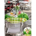 thumbnail image 4 of Easter Bunny Outdoor Tablecloth - 54 Inch Round Dining Table Cover, Spring Garden Floral Botanical Plaid Rustic Waterproof Outdoor Table Cloth with Umbrella Hole & Zipper for Picnic/Patio/Party, 4 of 7