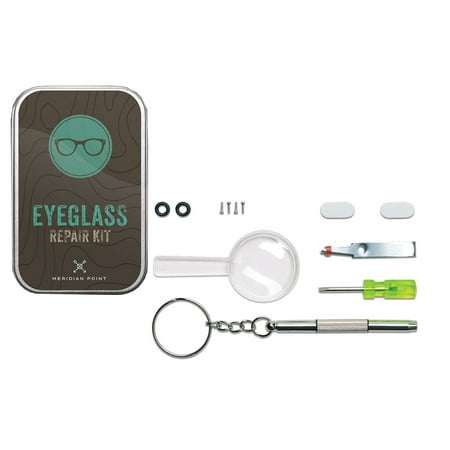 

12 Piece Eyeglass Repair Kit Emergency Travel Tool Set With Storage Case With Screws Rings Screwdriver And More