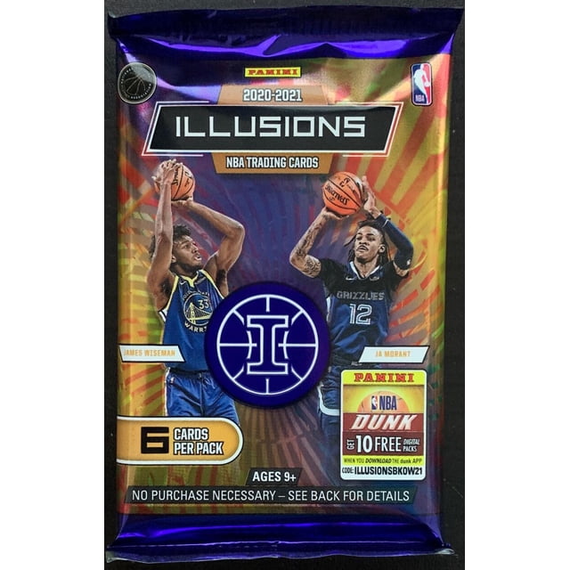 2020-2021 Panini Illusions Basketball 6 Card Trading Card Pack